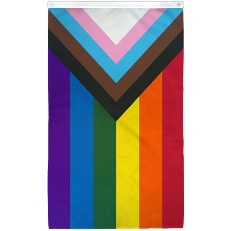 Progress Pride Flag (3'x5') - Grand Rapids Trans Foundation