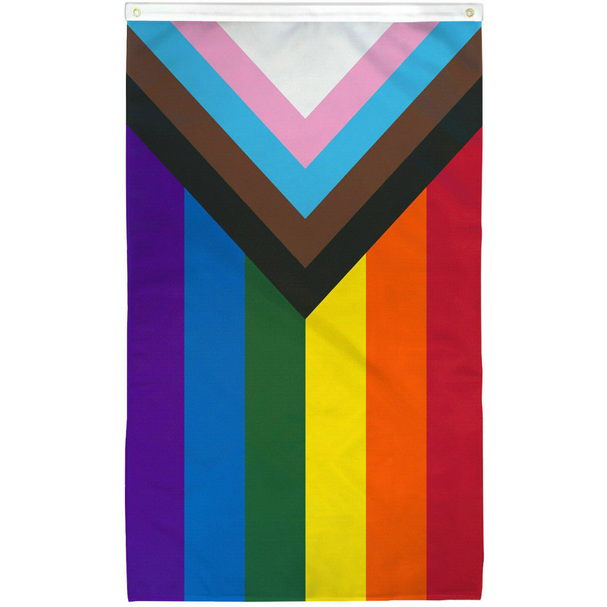 Details about   "PROGRESS RAINBOW PRIDE" flag 3x5 ft nylon banner LGBTQ