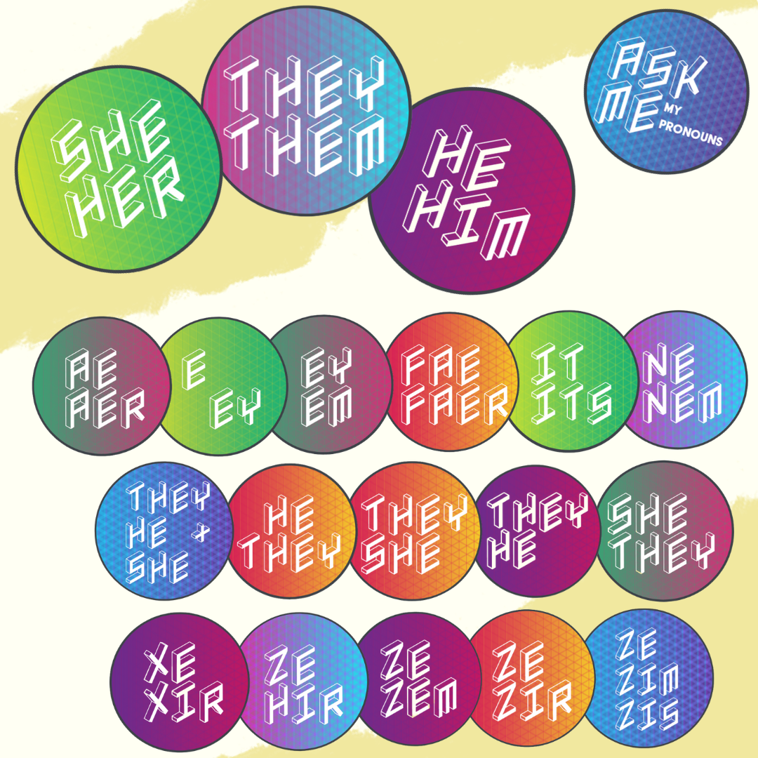 Pronoun Buttons - NEW DESIGN! – GLSEN